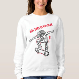 Skateboarder Doing Mid Air Skateboarden Trui