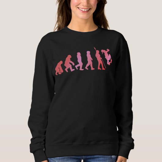 Skateboarder Evolution Skater Freestyle Skateboard Trui (Voorkant)
