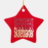 Skateboarder Extraordinaire Keramisch Ornament (Voorkant)
