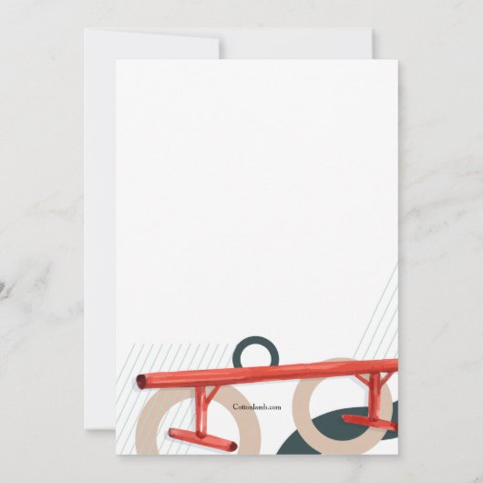 Skateboarder Extreme Plezier Uitnodiging (Achterkant)