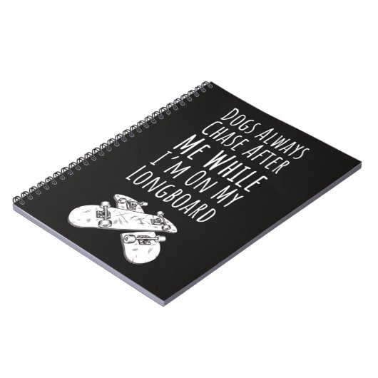 Skateboarder Gifts Skater Skating Longboard Sports Notitieboek (Linkerzijde)