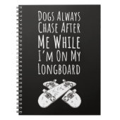 Skateboarder Gifts Skater Skating Longboard Sports Notitieboek (Voorkant)