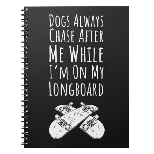Skateboarder Gifts Skater Skating Longboard Sports Notitieboek (Voorkant)