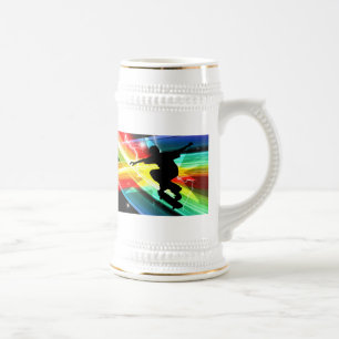 Skateboarder in Criss Cross Lightning Bierpul