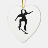 Skateboarder Keramisch Ornament (Links)