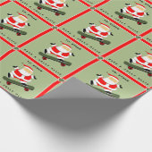 Skateboarder Kerstcadeau Cadeaupapier (Hoek)