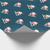 Skateboarder Kerstcadeau Cadeaupapier (Hoek)
