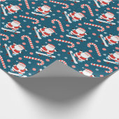 Skateboarder Kerstcadeau Inpakpapier (Hoek)