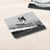 Skateboarder krijgen lucht - Skateboarder Design Kartonnen Onderzetters (Schuin)