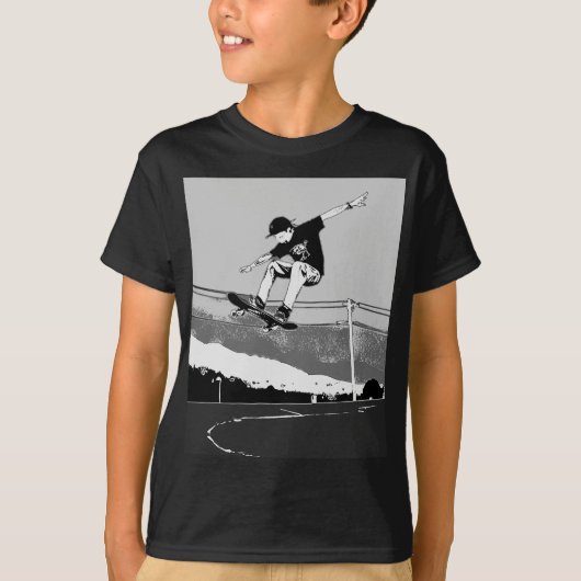 Skateboarder krijgen lucht - Skateboarder Design T-shirt (Voorkant)