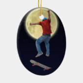 Skateboarder krijgt wat luchtactie Street Kulcha A Keramisch Ornament (Achterkant)