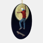 Skateboarder krijgt wat luchtactie Street Kulcha A Keramisch Ornament (Rechts)