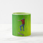 Skateboarder krijgt wat luchtactie Street Kulcha A Mok (Midden)