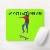 Skateboarder krijgt wat luchtactie Street Kulcha A Muismat (Met muis)