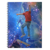 Skateboarder krijgt wat luchtactie Street Kulcha A Notitieboek (Voorkant)