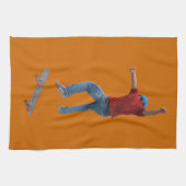 Skateboarder krijgt wat luchtactie Street Kulcha A Theedoek (Horizontaal)