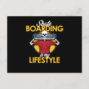 Skateboarder: Lifestyle Skateboarder Skateboard Uitnodiging Briefkaart