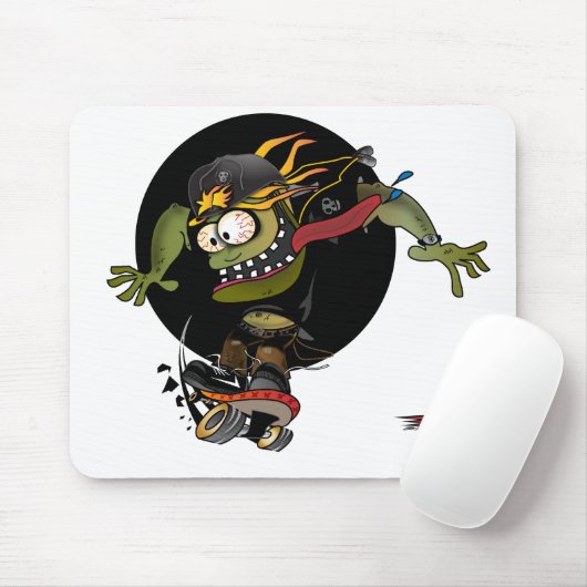 Skateboarder Mousepad Muismat (Met muis)