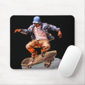 skateboarder muismat (Met muis)