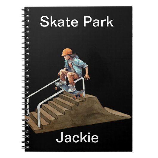 skateboarder notitieboek (Voorkant)