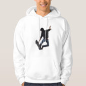 Skateboarder op de vlieg hoodie (Voorkant)
