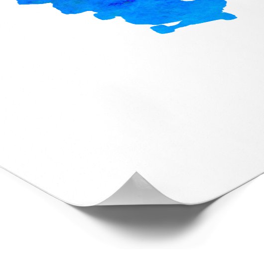 Skateboarder Paint Splash Poster (Hoek)