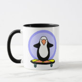 Skateboarder Penguin Skateboarding Mok (Links)