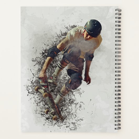 Skateboarder Planner (Achterkant)