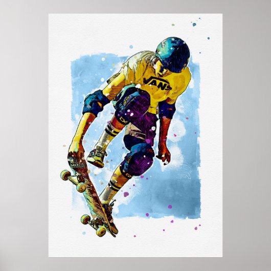 Skateboarder Poster (Voorkant)