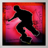 Skateboarder Poster (Voorkant)