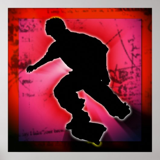 Skateboarder Poster (Voorkant)