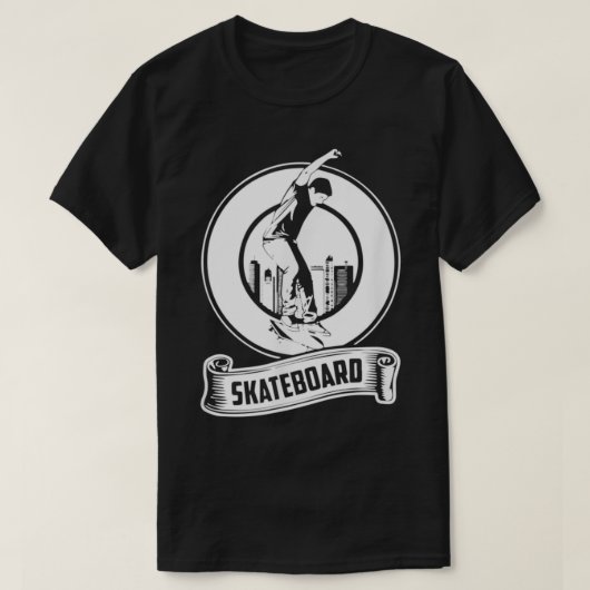 Skateboarder  Retro Skateboarder T-shirt (Design voorkant)