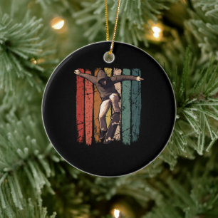 Skateboarder - retroskateboarder keramisch ornament