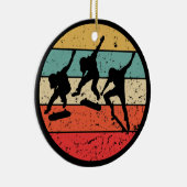 Skateboarder - retroskateboarder keramisch ornament (Rechts)