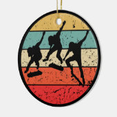 Skateboarder - retroskateboarder keramisch ornament (Links)