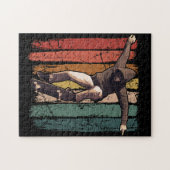 Skateboarder -  retroskateboarder legpuzzel (Horizontaal)