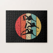 Skateboarder -  retroskateboarder legpuzzel (Horizontaal)