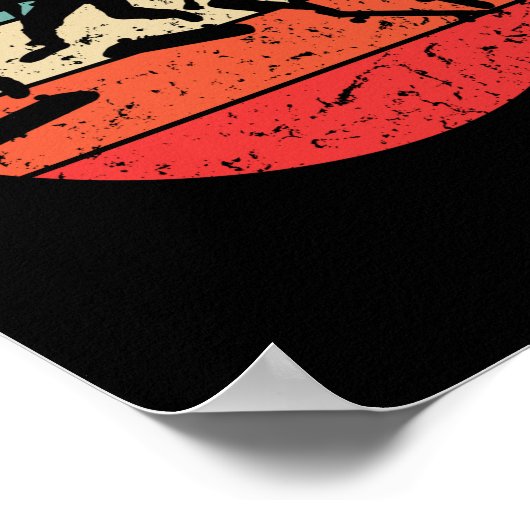 Skateboarder -  retroskateboarder poster (Hoek)
