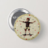 Skateboarder Ronde Button 5,7 Cm (Voorkant /achterkant)