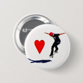 skateboarder ronde button 5,7 cm (Voorkant /achterkant)