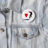 skateboarder ronde button 5,7 cm (In situ)