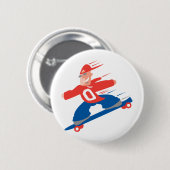 Skateboarder Ronde Button 5,7 Cm (Voorkant /achterkant)