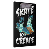 Skateboarder Schaats aan Creëer Klembord (Rechts)
