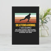 Skateboarder Skateboard Bedankkaart (Staand voorkant)
