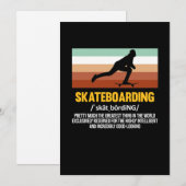 Skateboarder Skateboard Bedankkaart (Voorkant / Achterkant)