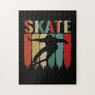 Skateboarder skateboard skateboard van de kool Ret Legpuzzel