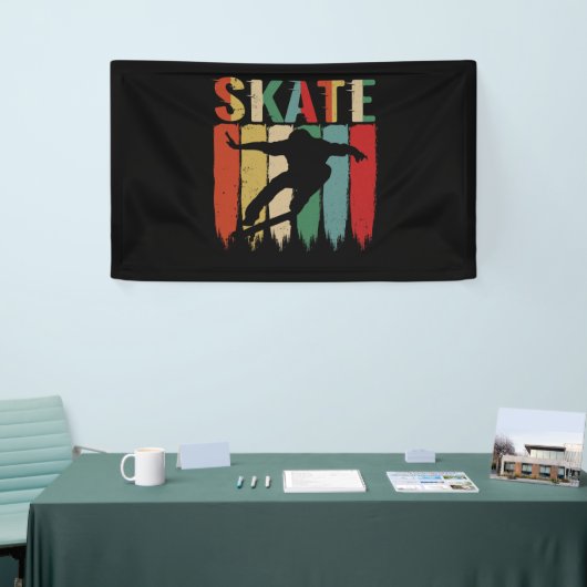 Skateboarder skateboard skateboard van de kool Ret Spandoek (Beurs)
