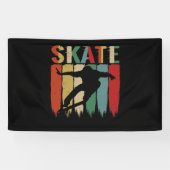 Skateboarder skateboard skateboard van de kool Ret Spandoek (Horizontaal)