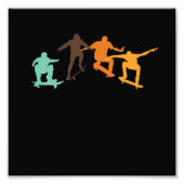 Skateboarder Skateboard Skateboarder Foto Afdruk (Voorkant)