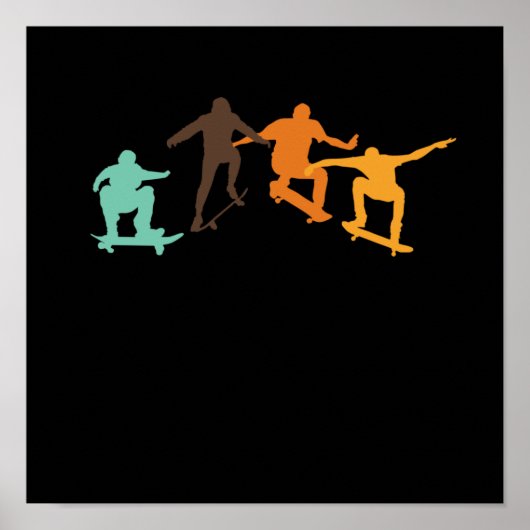 Skateboarder Skateboard Skateboarder Poster (Voorkant)